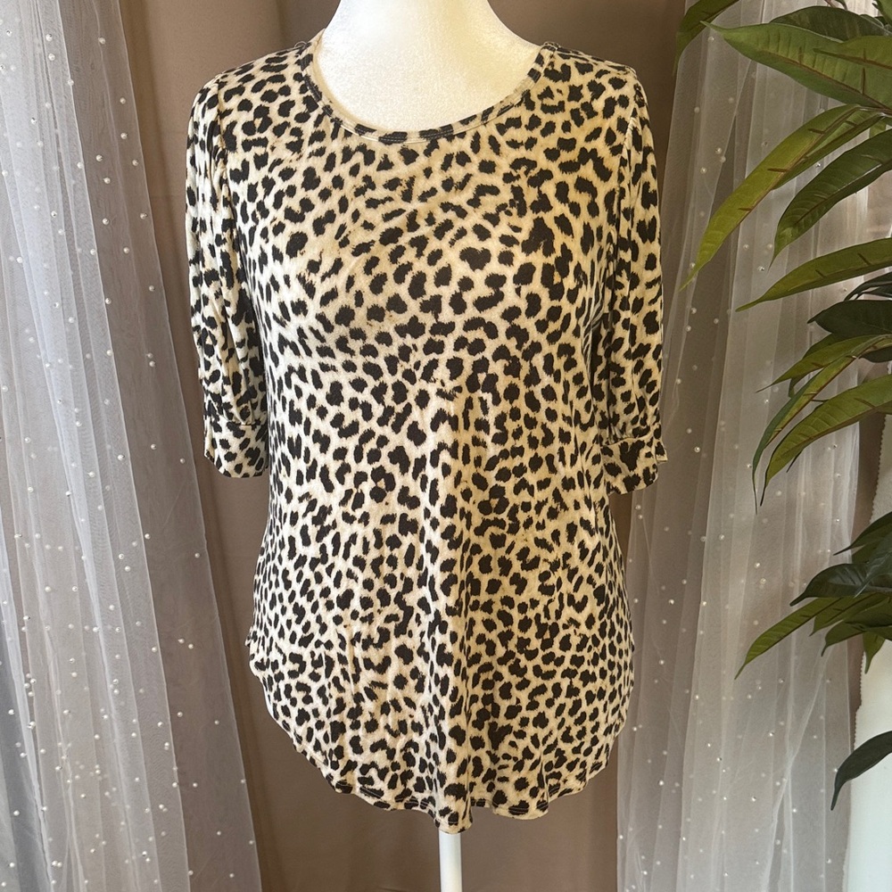 Karen Kane Animal Print Blouse
